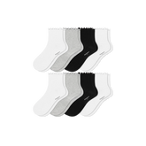 Women's Ruffle Rib Quarter Sock 8-Pack