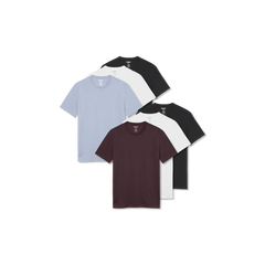 Men's Pima Cotton Slim Crew Neck T-Shirt 6-Pack