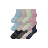 Women's Merino Wool Blend Quarter Sock 12-Pack