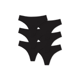 Women's No Show Thong 6-Pack