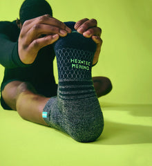 Men's Merino Wool Blend Run Quarter Sock 6-Pack