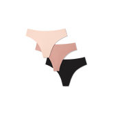 Women's No Show Thong 3-Pack