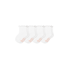 Baby Ruffle Rib Calf Sock 4-Pack (0-6 Months)