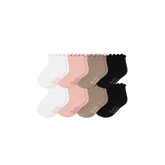 Baby Ruffle Rib Calf Sock 8-Pack (0-6 Months)