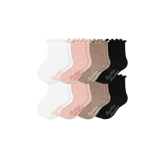 Baby Ruffle Rib Calf Sock 8-Pack (0-6 Months)
