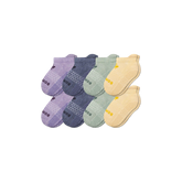 Junior Marl Gripper Ankle Sock 8-Pack