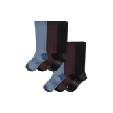 Men's Medical Grade Compression Knee High Sock 6-Pack (20-30mmHg)