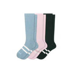 Women's Everyday Compression Knee High Sock 3-Pack (15-20mmHg)