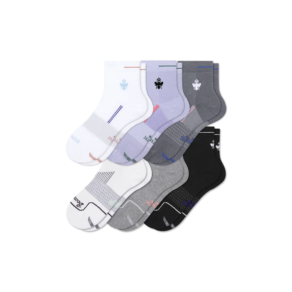 Women's Run Quarter Sock 6-Pack