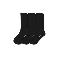 Men's Merino Cashmere Blend Fine Rib Calf Sock 3-Pack