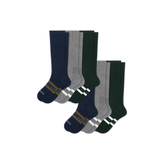 Men's Everyday Compression Knee High Sock 6-Pack (15-20mmHg)