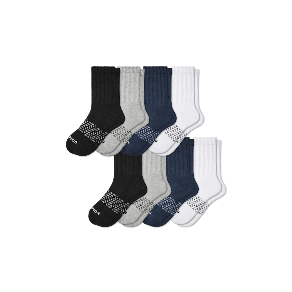 Men's Solids Half Calf Sock 8-Pack