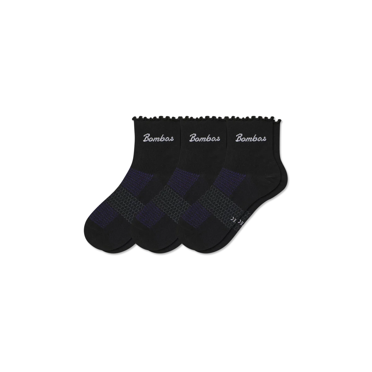 Women’s UltraLite Ruffle Sport Quarter Sock 3-Pack