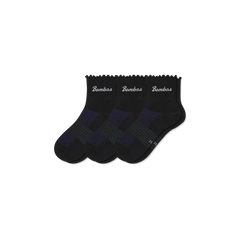 Women’s UltraLite Ruffle Sport Quarter Sock 3-Pack