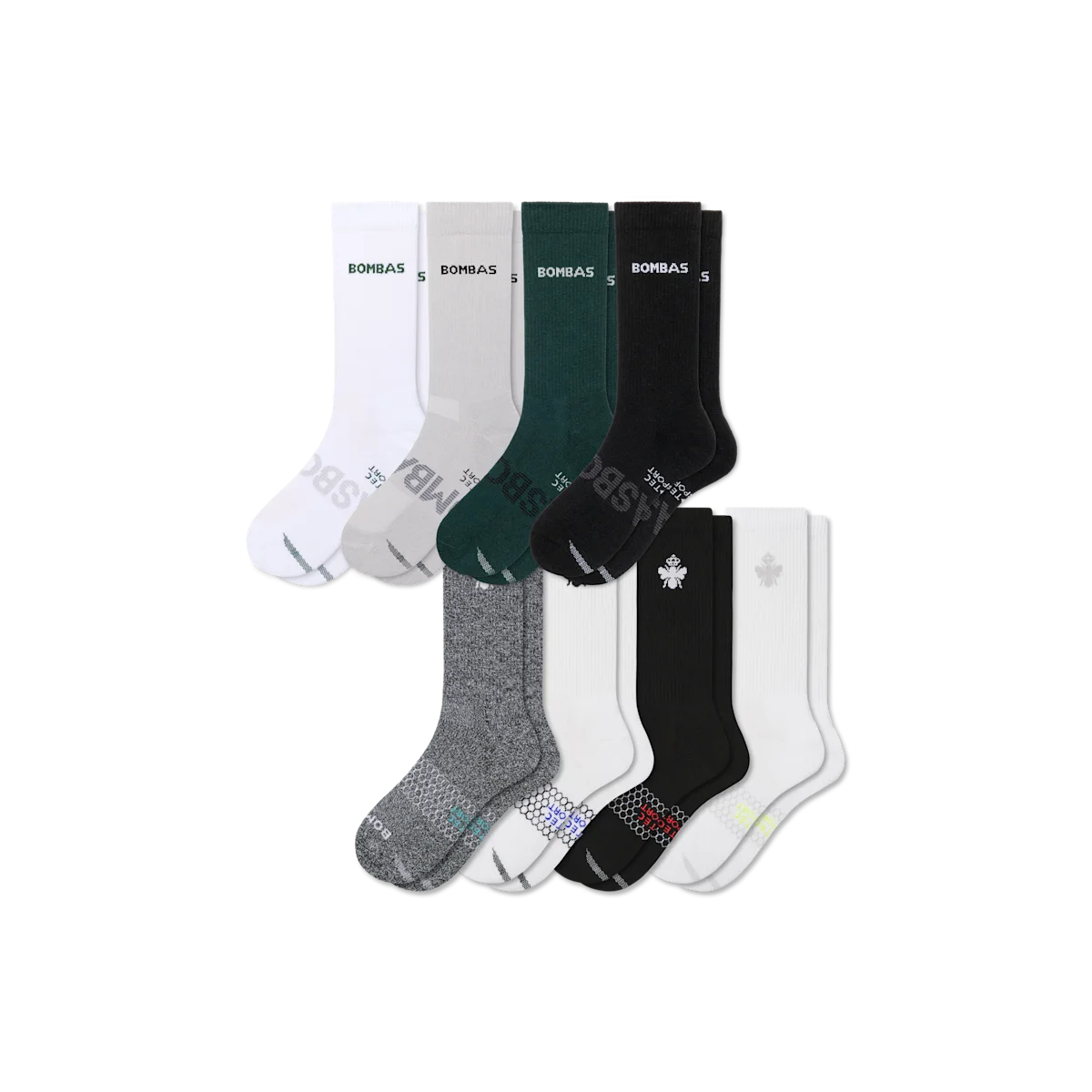 Men's All Sport Calf Sock 8-Pack