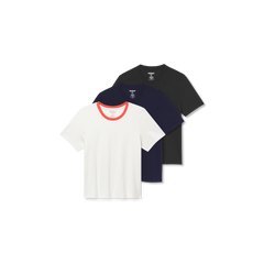 Women's Pima Cotton Crew Neck T-Shirt 3-Pack