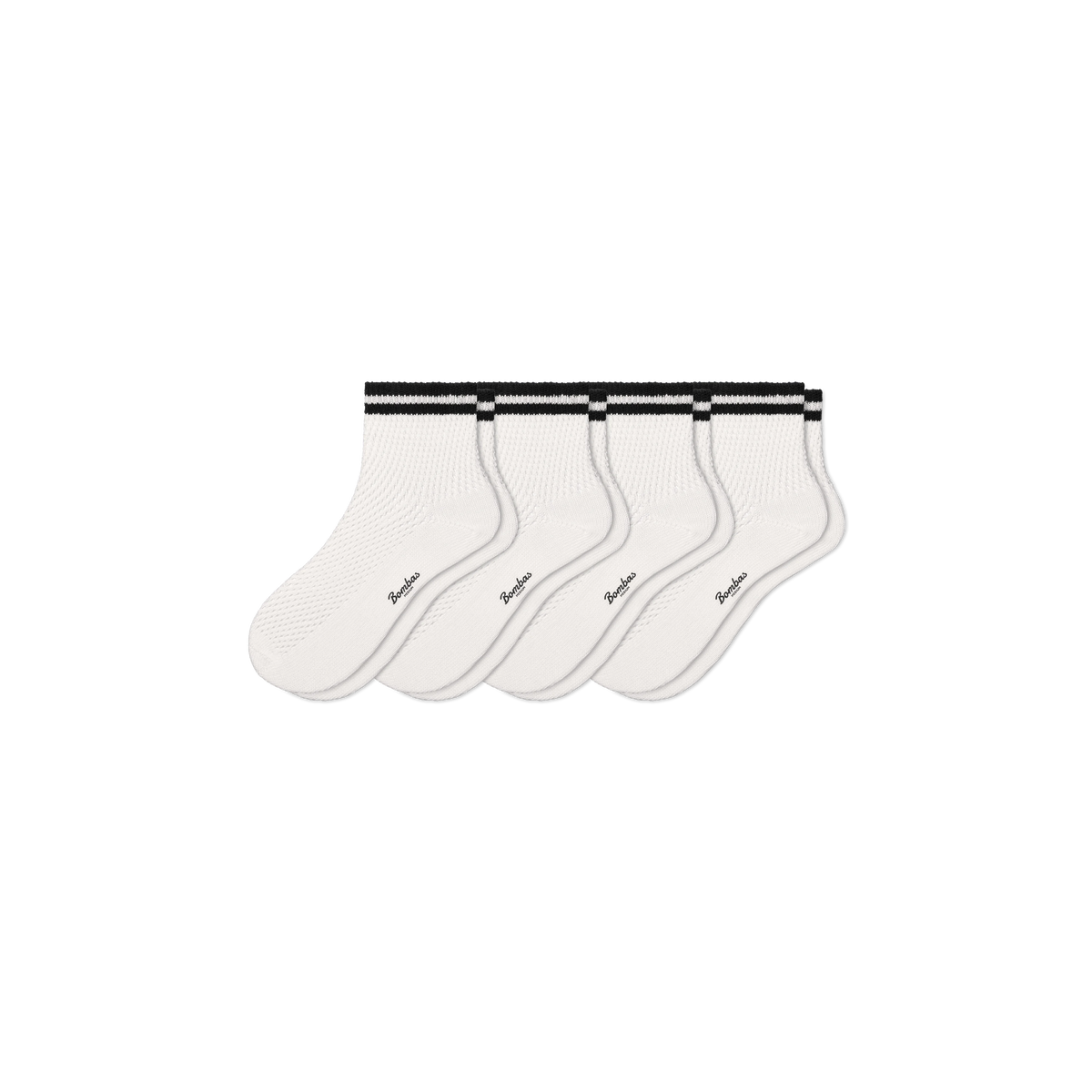 Women's Vintage Stripes Open Knit Quarter Sock 4-Pack