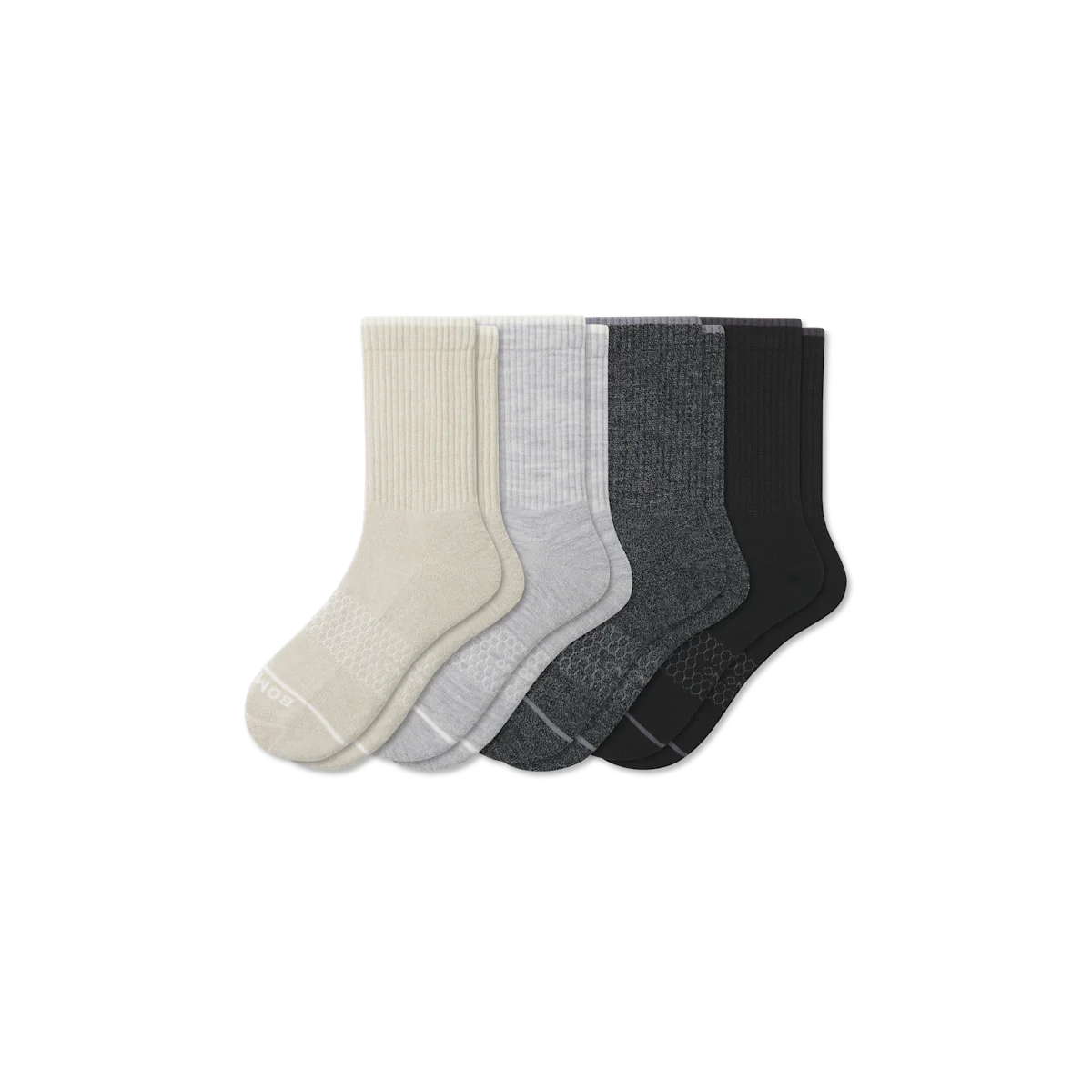 Men's Merino Wool Blend Half Calf Sock 4-Pack