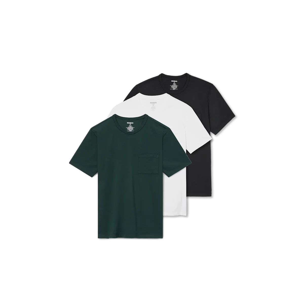 Men’s Premium Weight Pocket Crew Neck T-Shirt 3-Pack