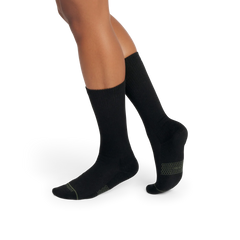 Women's Merino Wool Blend Modern Rib Calf Socks