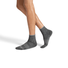 Men's Merino Wool Blend Quarter Sock 4-Pack
