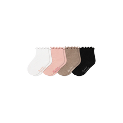 Baby Ruffle Rib Calf Sock 4-Pack (6-12 Months)