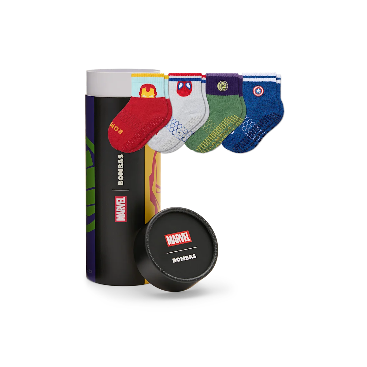 Marvel | Bombas Toddler Gripper Calf Sock 4-Pack Gift Box