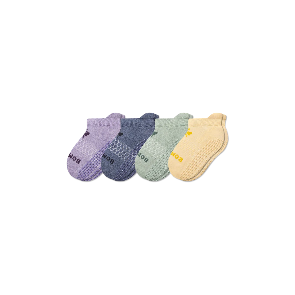 Junior Marl Gripper Ankle Sock 4-Pack