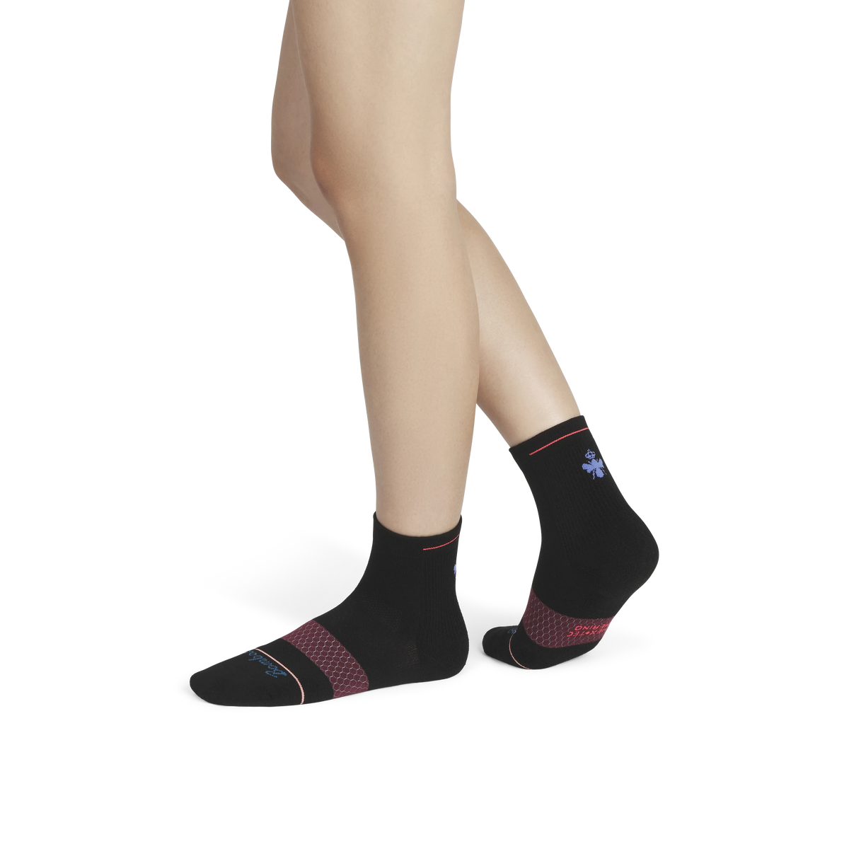 Women's Merino Wool Blend Run Quarter Socks