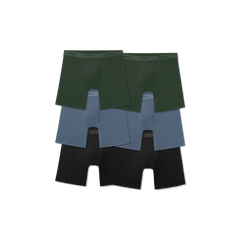 Men's Soft Flex Boxer Brief 6" 6-Pack