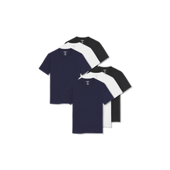 Men's Pima Cotton Crew Neck T-Shirt 6-Pack
