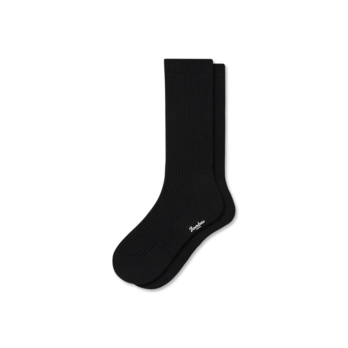 Men's Merino Cashmere Blend Fine Rib Calf Socks