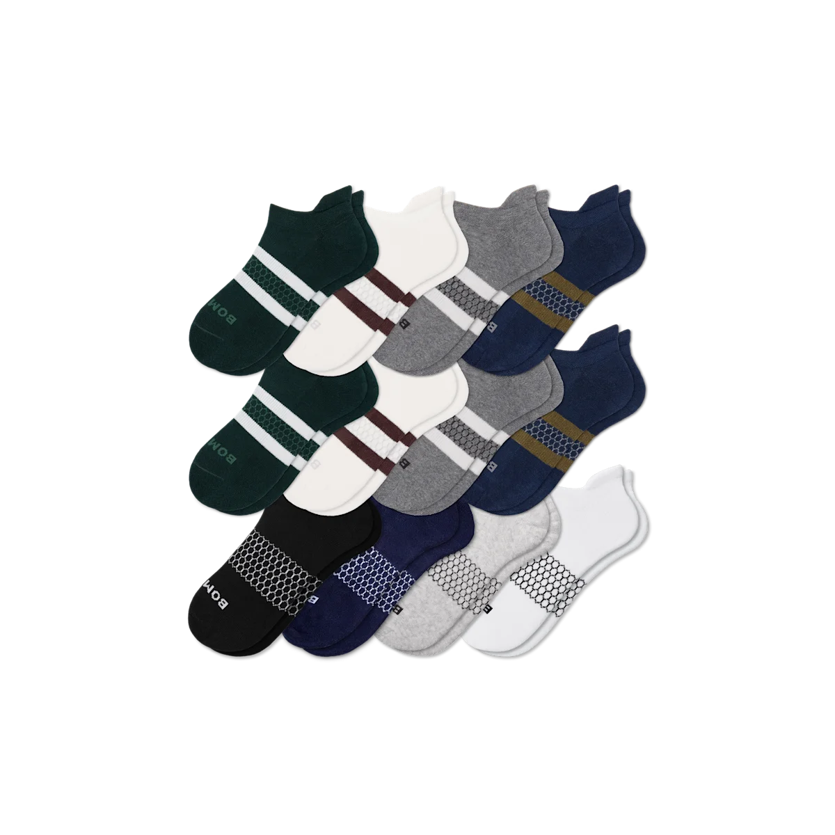 Men's Solids Ankle Sock 12-Pack