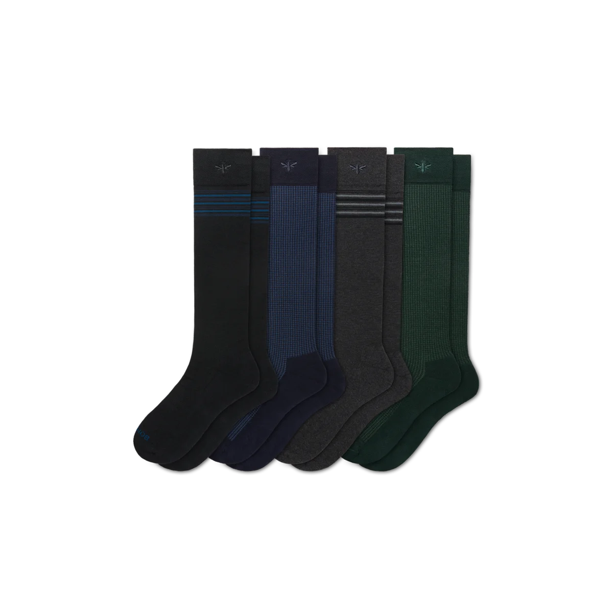 Men's Dress Over the Calf Sock 4-Pack
