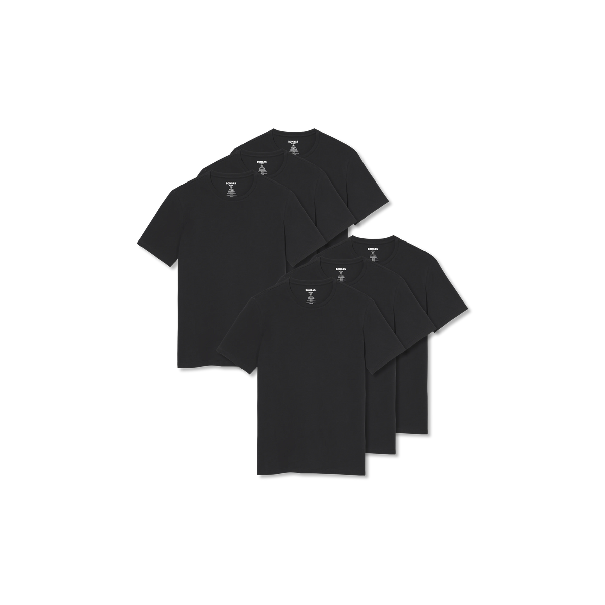 Men's Pima Cotton Slim Crew Neck T-Shirt 6-Pack