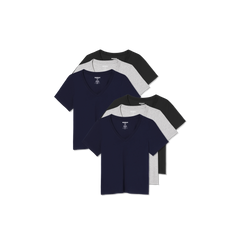 Women's Pima Cotton V-Neck T-Shirt 6-Pack