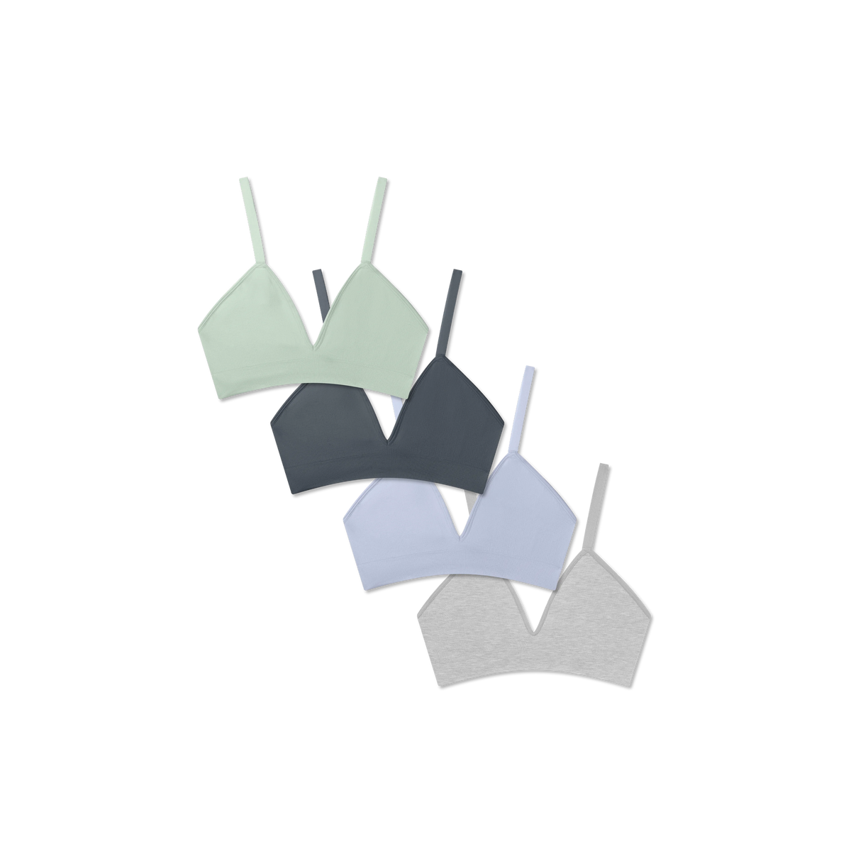 Women's Seamless Triangle Bralette 4-Pack