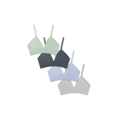 Women's Seamless Triangle Bralette 4-Pack
