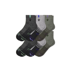Women's Merino Wool Blend Run Quarter Sock 6-Pack