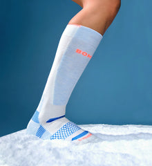 Men's Mid-Cushion Merino Wool Blend Ski & Snowboard Sock 2-Pack