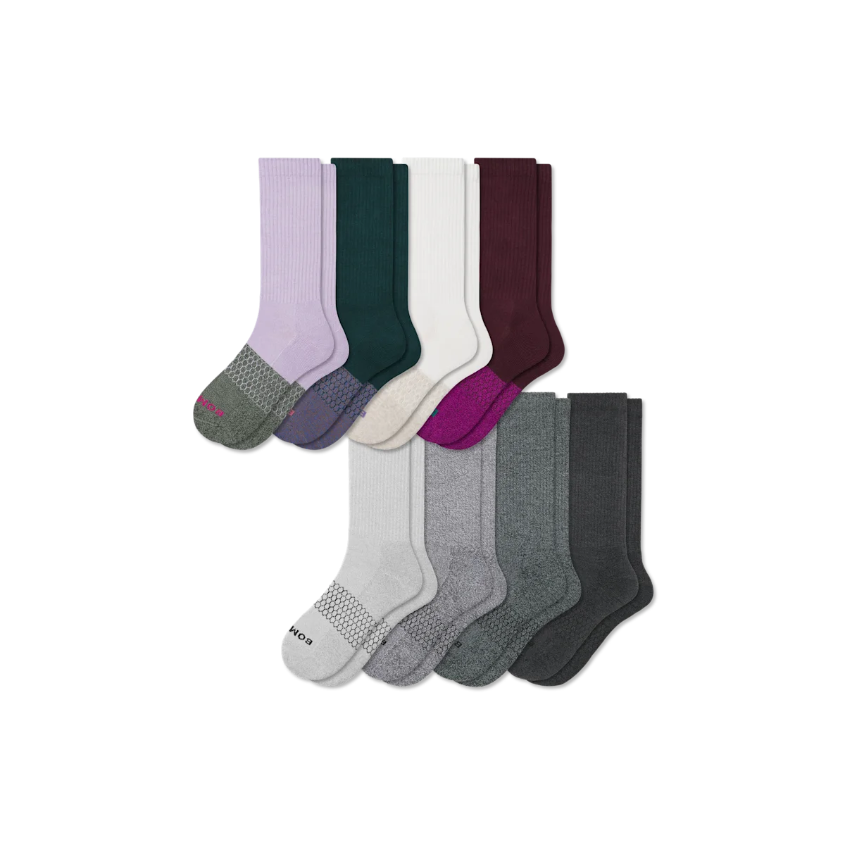 Women's Marl Calf Sock 8-Pack