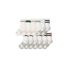 Women's Vintage Stripes Half Calf Socks 12-Pack
