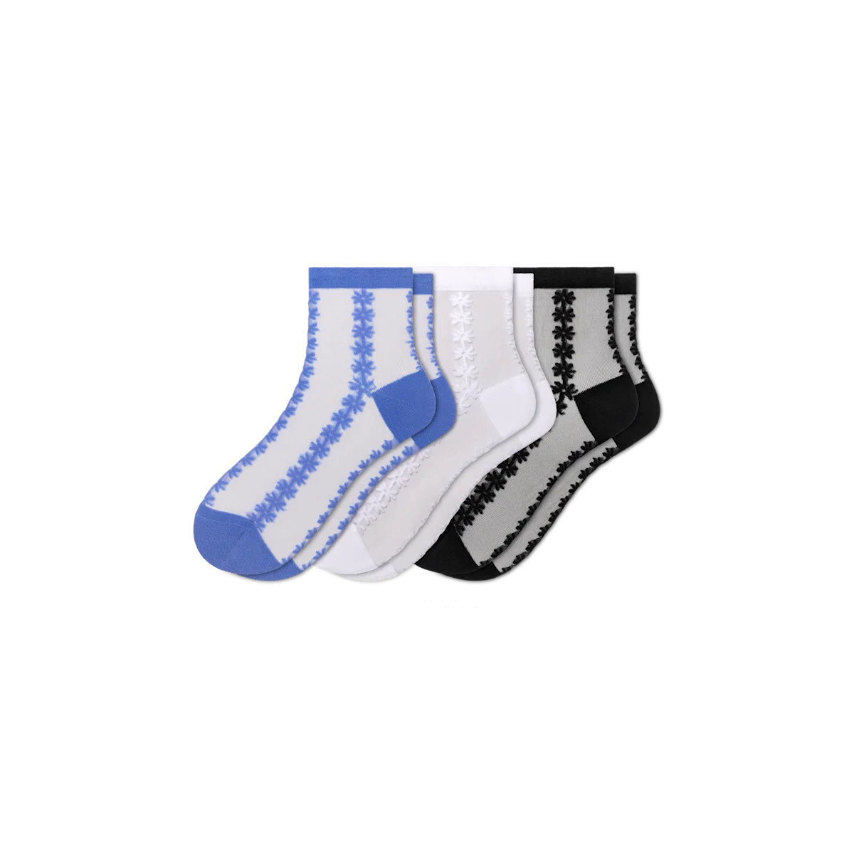 Women’s Sheer Quarter Sock 3-Pack