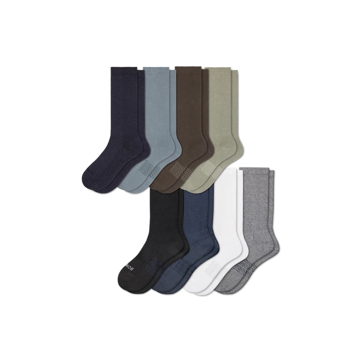 Men's Modern Rib Calf Sock 8-Pack
