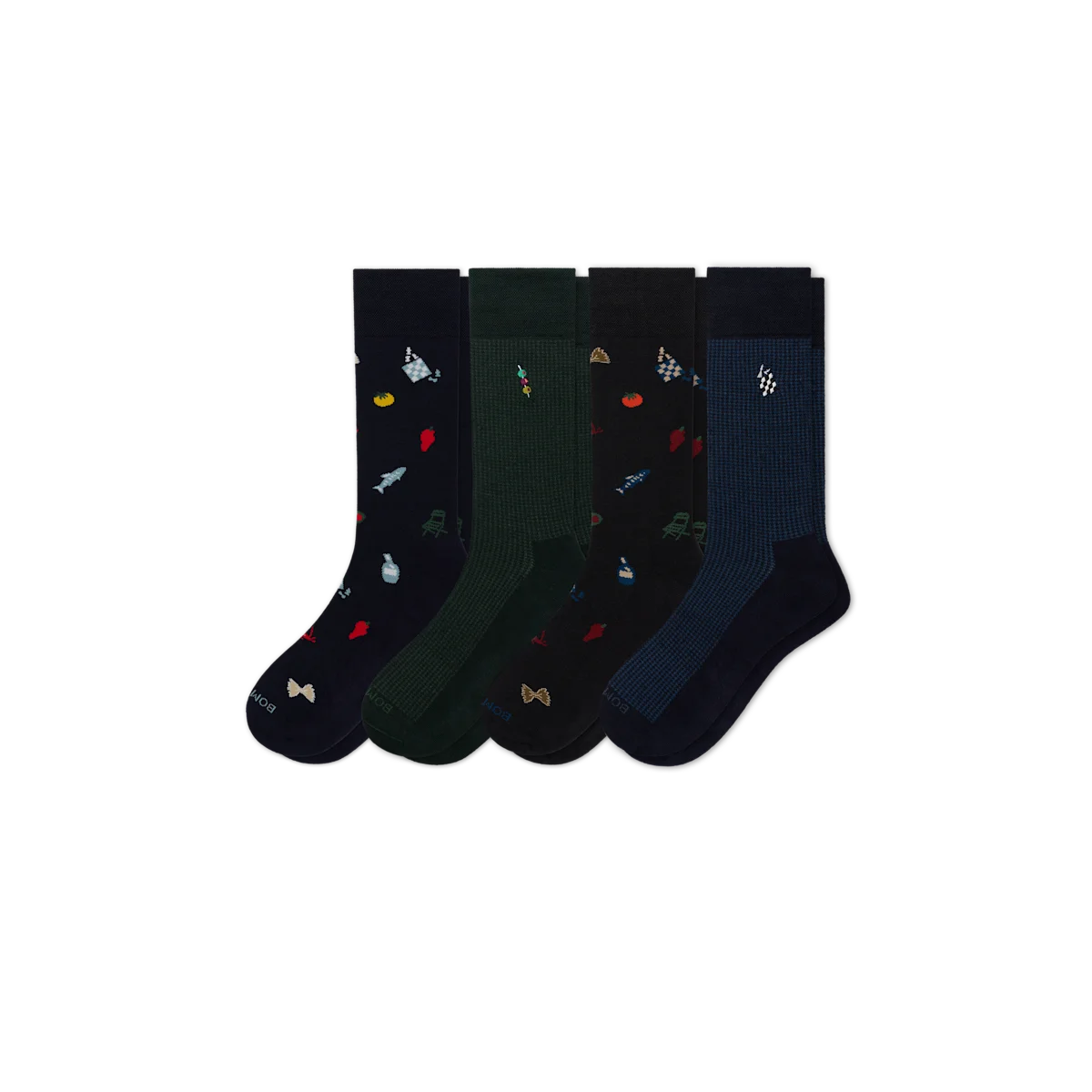 Men's Dress Calf Sock 4-Pack