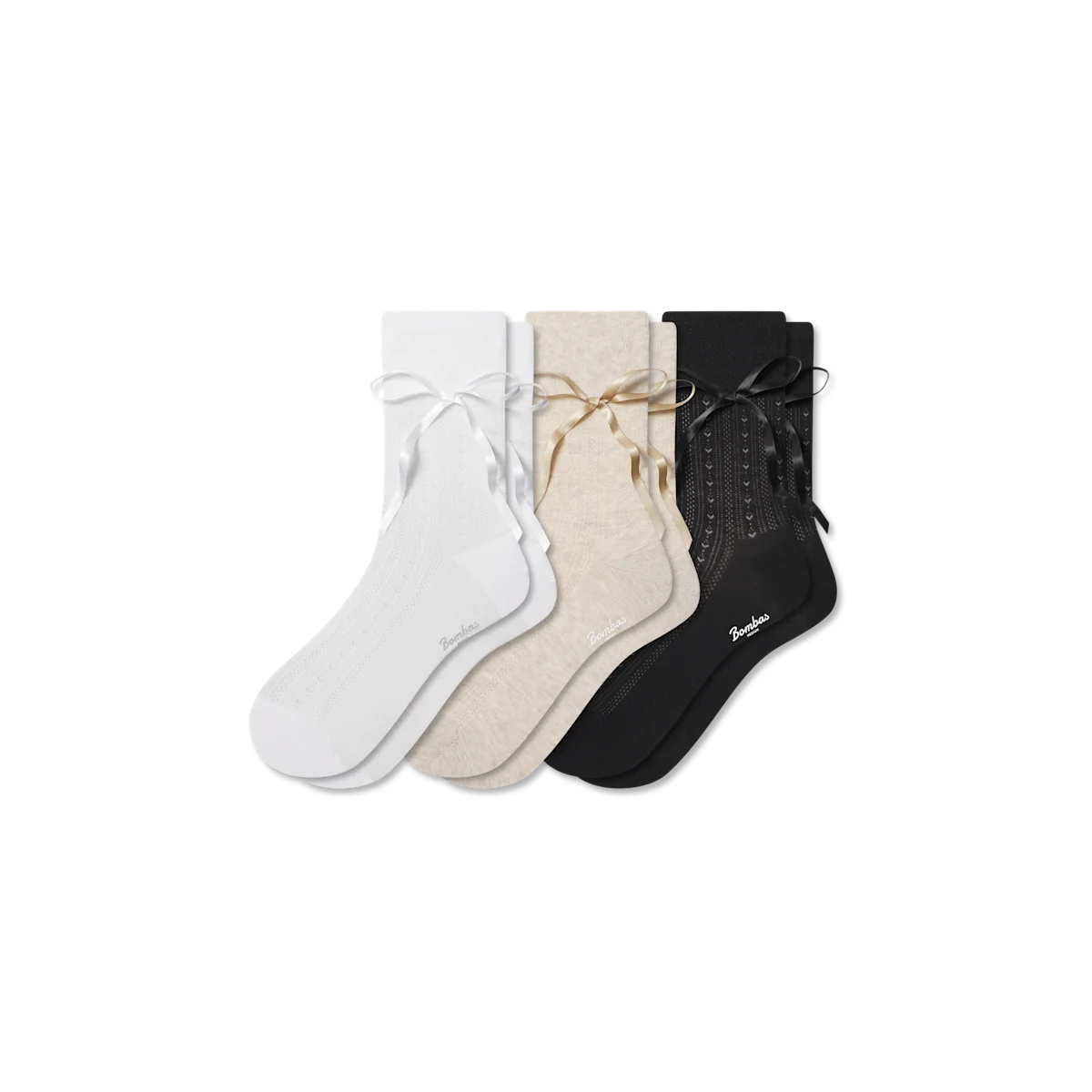 Women’s Pointelle Bow Half Calf Sock 3-Pack