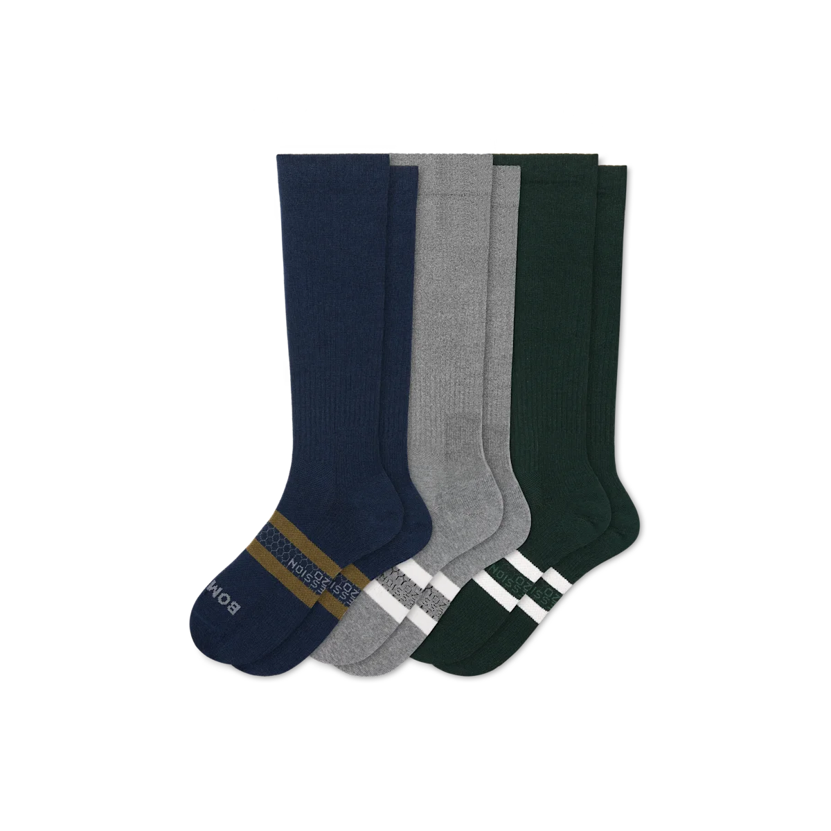 Men's Everyday Compression Knee High Sock 3-Pack (15-20mmHg)