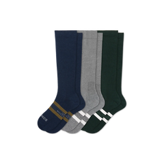 Men's Everyday Compression Knee High Sock 3-Pack (15-20mmHg)