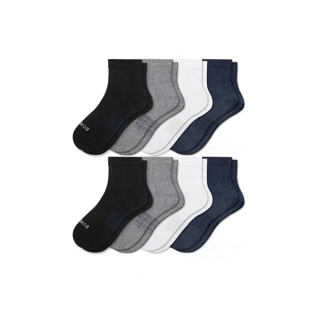 Men's Modern Rib Quarter Sock 8-Pack
