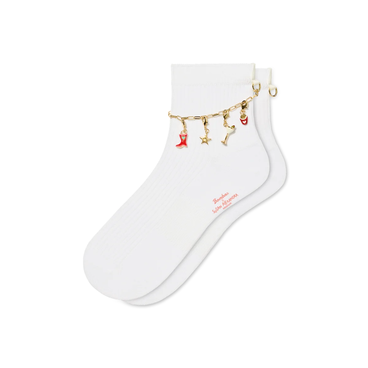 Bombas x Susan Alexandra Charms and Anklet Quarter Socks